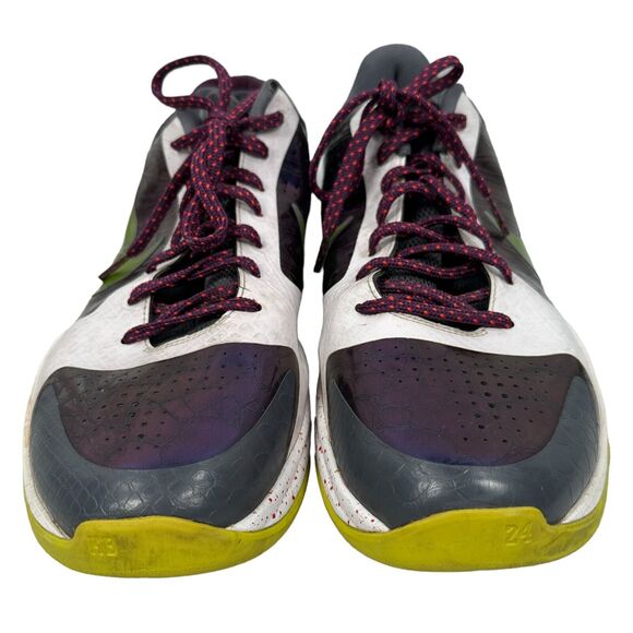 Nike‎ Kobe 5 V Joker Chaos 386429-531 Mens 11.5 Sneakers Shoes White Purple READ main image 10